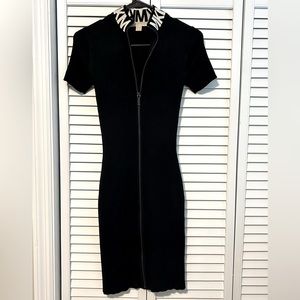 Michael Kors Knit Zip Up Dress